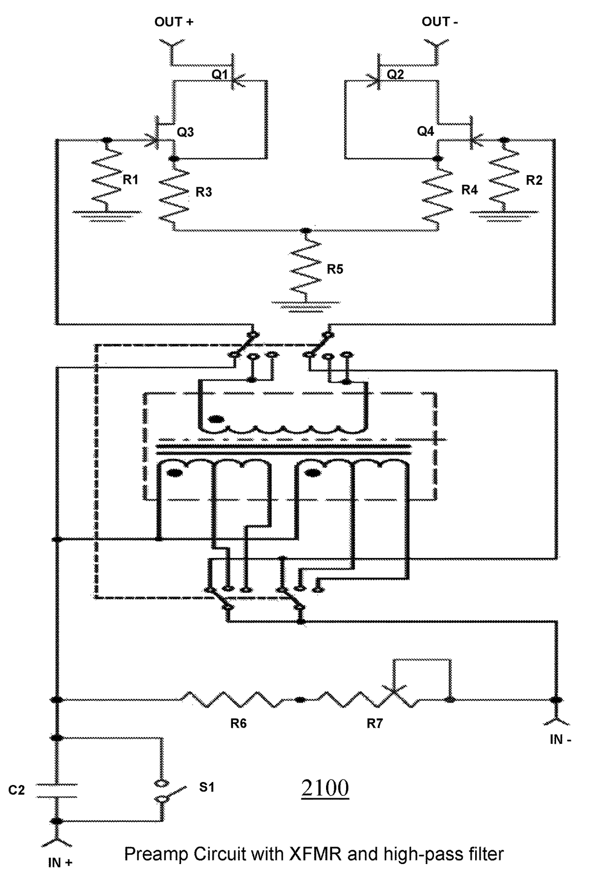 Active phantom-powered ribbon microphone with switchable proximity effect response filtering for voice and music applications