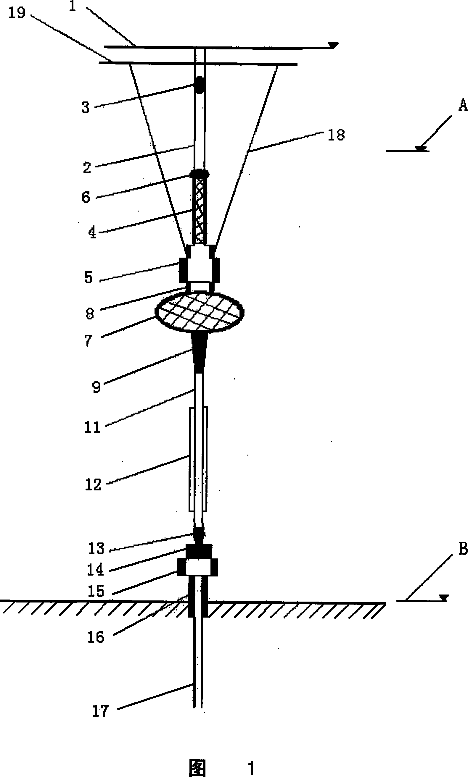 Deepwater drilling device based on near surface deviation