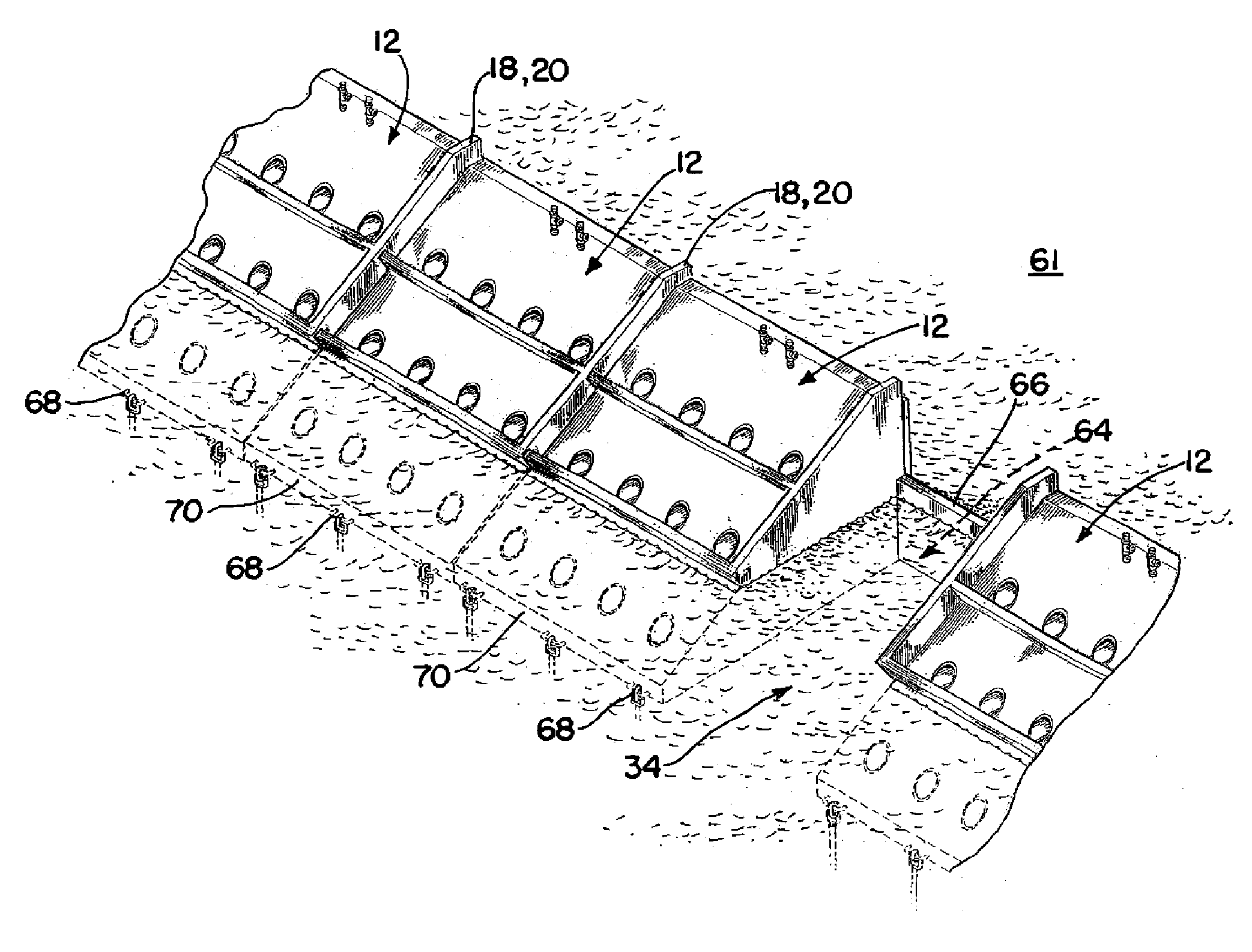 Wave Suppressor and Sediment Collection System