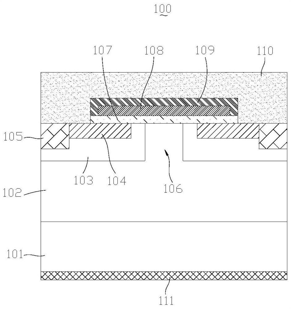 Cellular structure of silicon carbide MOSFET device, preparation method of structure and silicon carbide MOSFET device