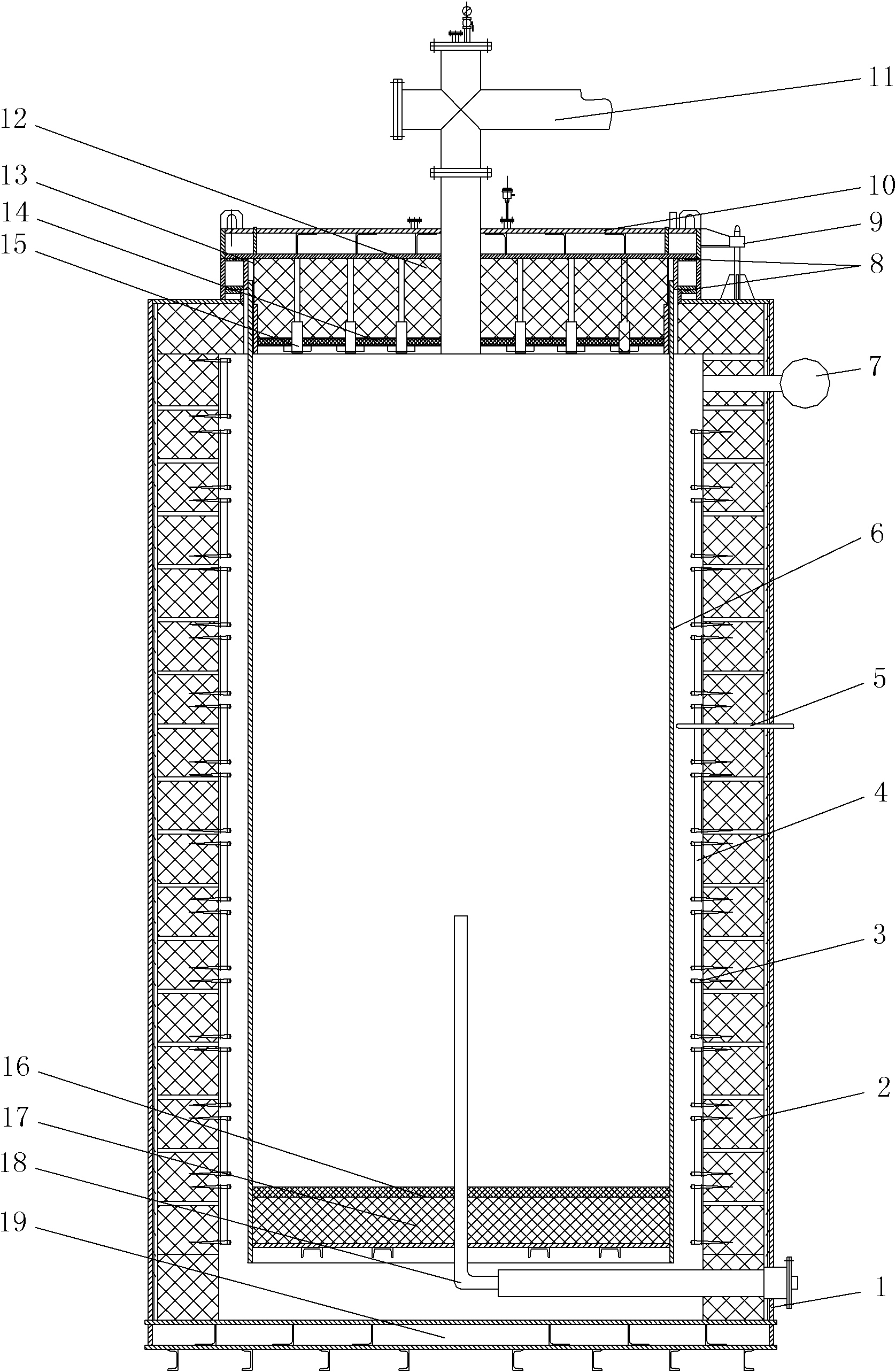 Large resistive double-vacuum gas-phase carbon deposition device