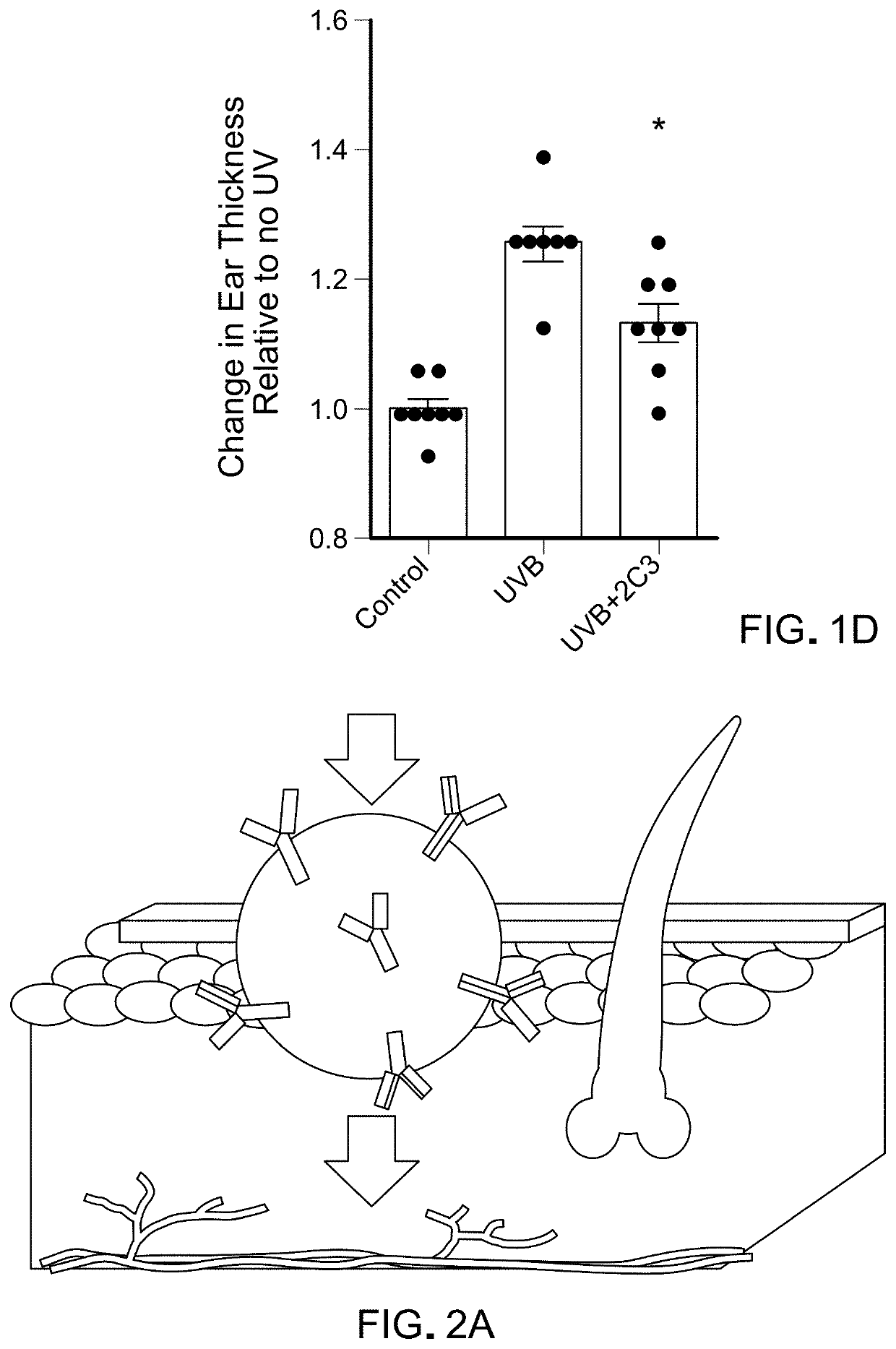 Compositions to treat ultraviolet (UV)-induced skin injury