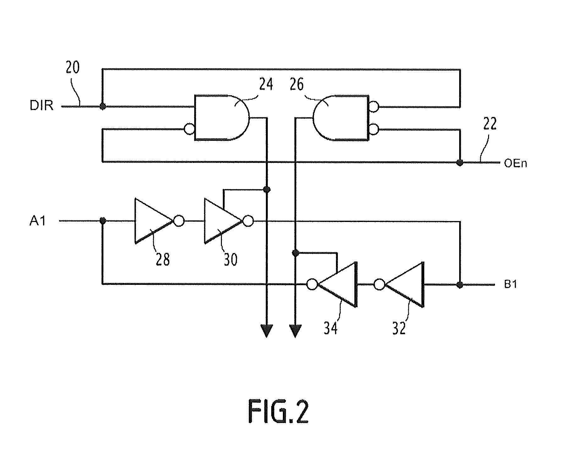 Bidirectional data exchange circuit