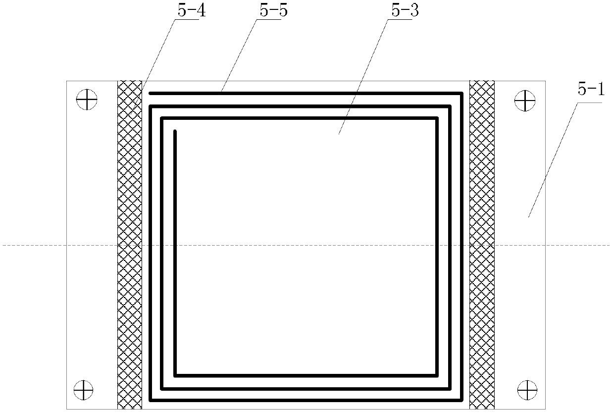 Magnetic coupling resonance type wireless energy transmission device based on panel magnetic core