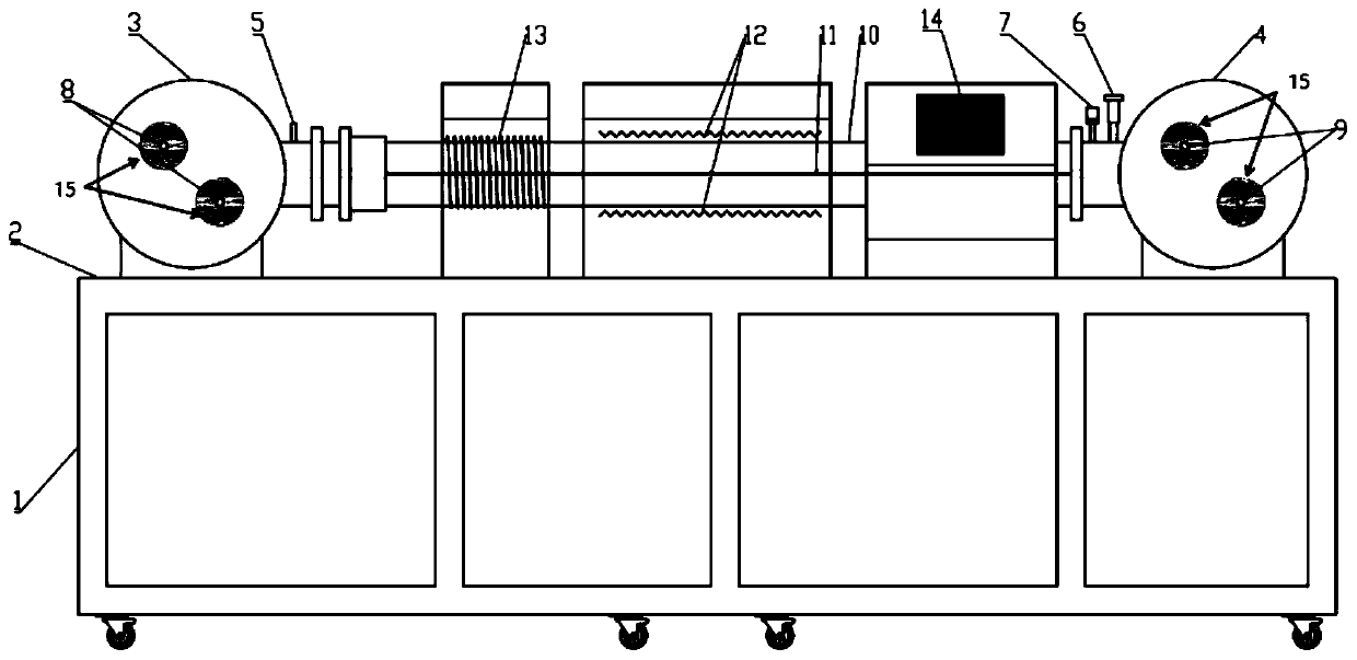 Efficient graphene roll-to-roll continuous growth equipment and preparation method