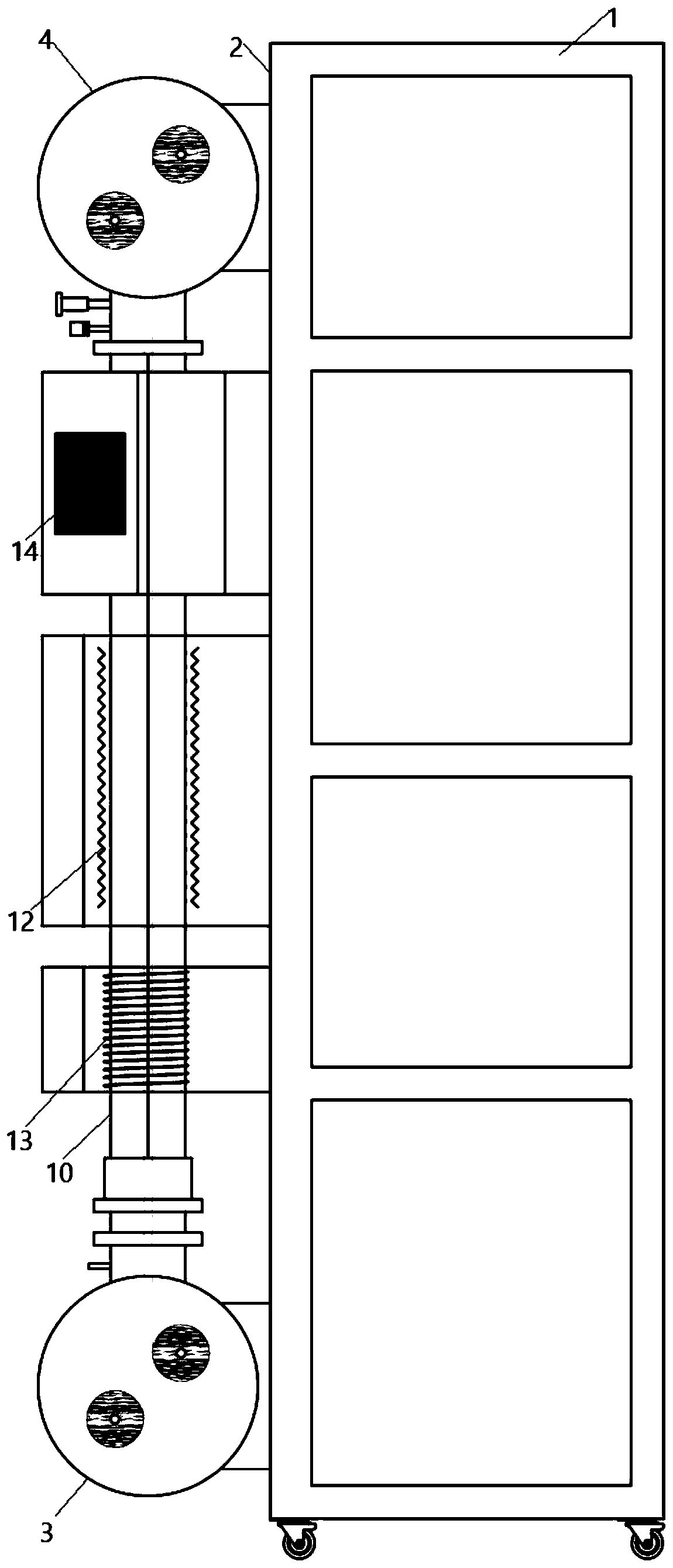 Efficient graphene roll-to-roll continuous growth equipment and preparation method