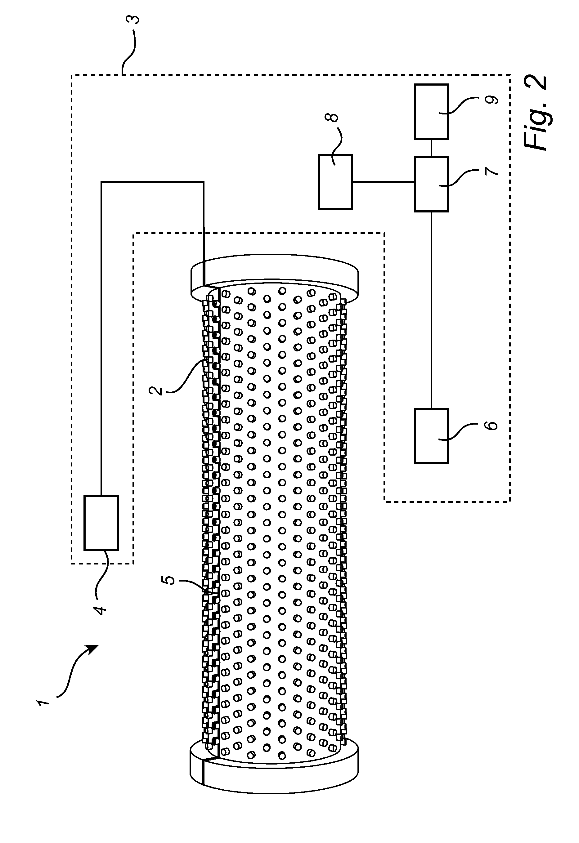 Monitoring device for a roller crusher