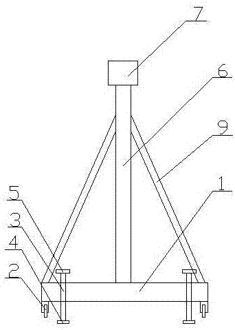 Power cable rack lifting device