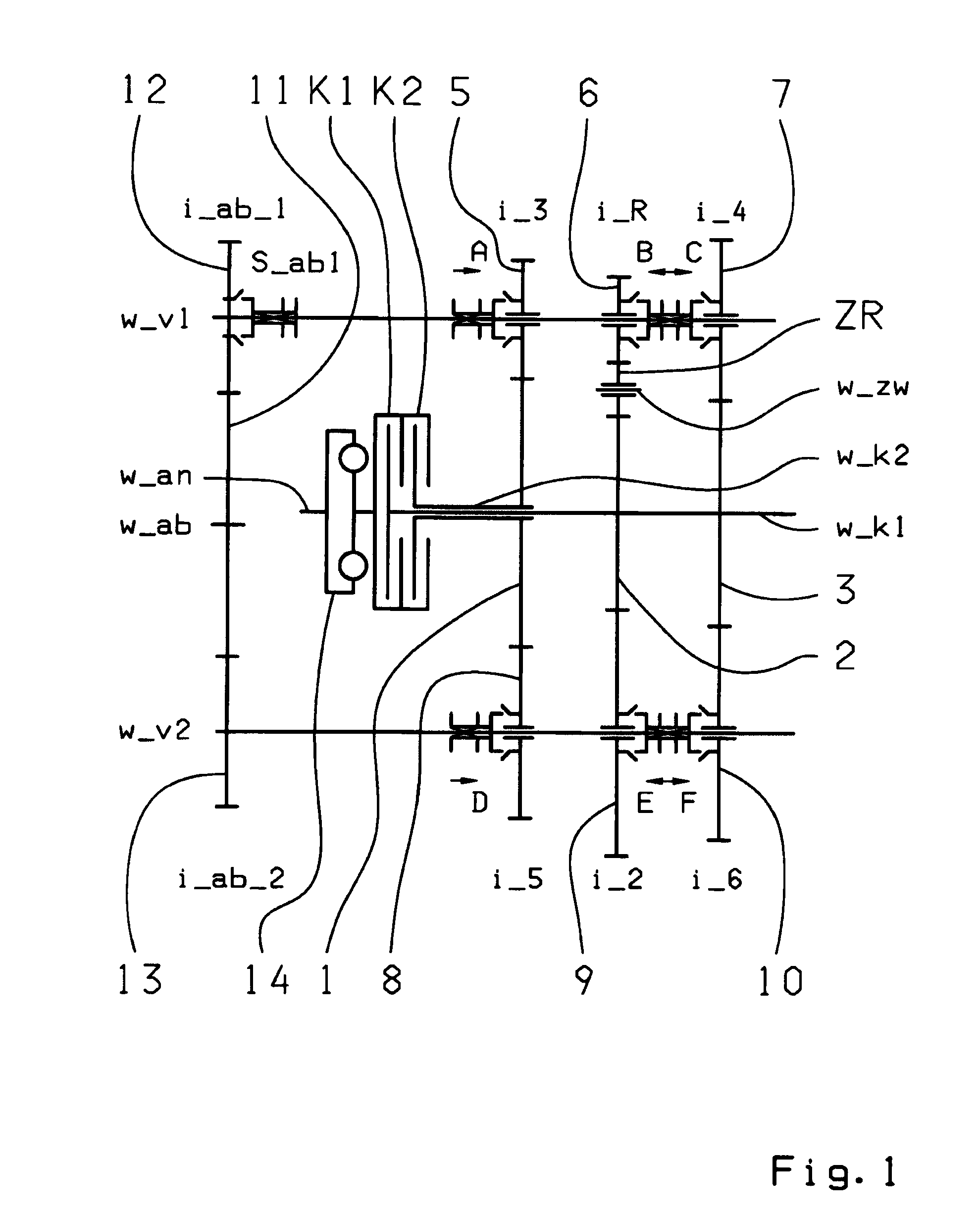 Dual clutch transmission