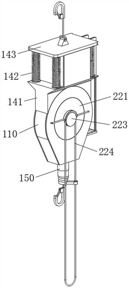 Speed difference falling protector provided with reverse locking mechanism and used for high-altitude operation of electric power iron tower