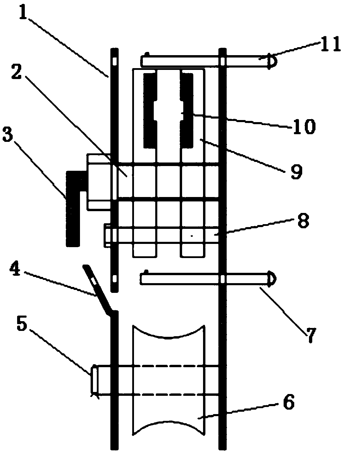 Rope sag adjusting pulley for ground wire