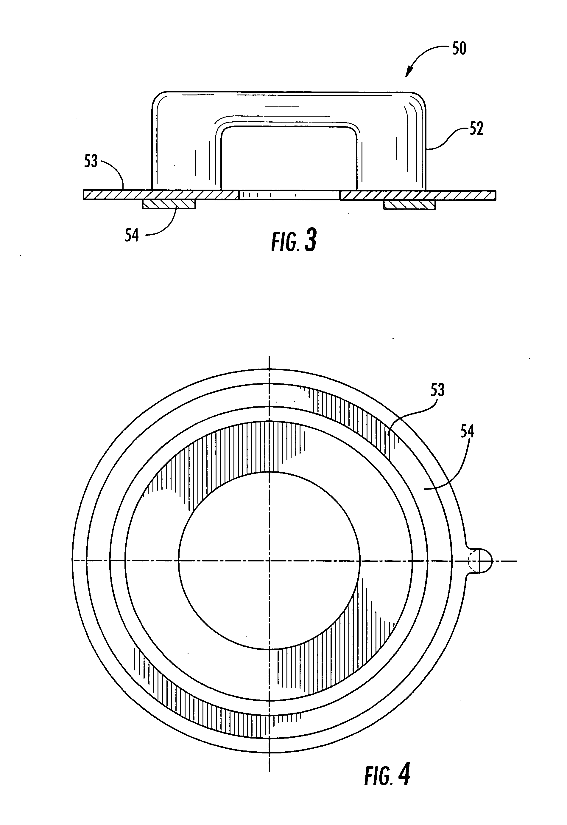 Container lid gasket protective strip for double door transfer system