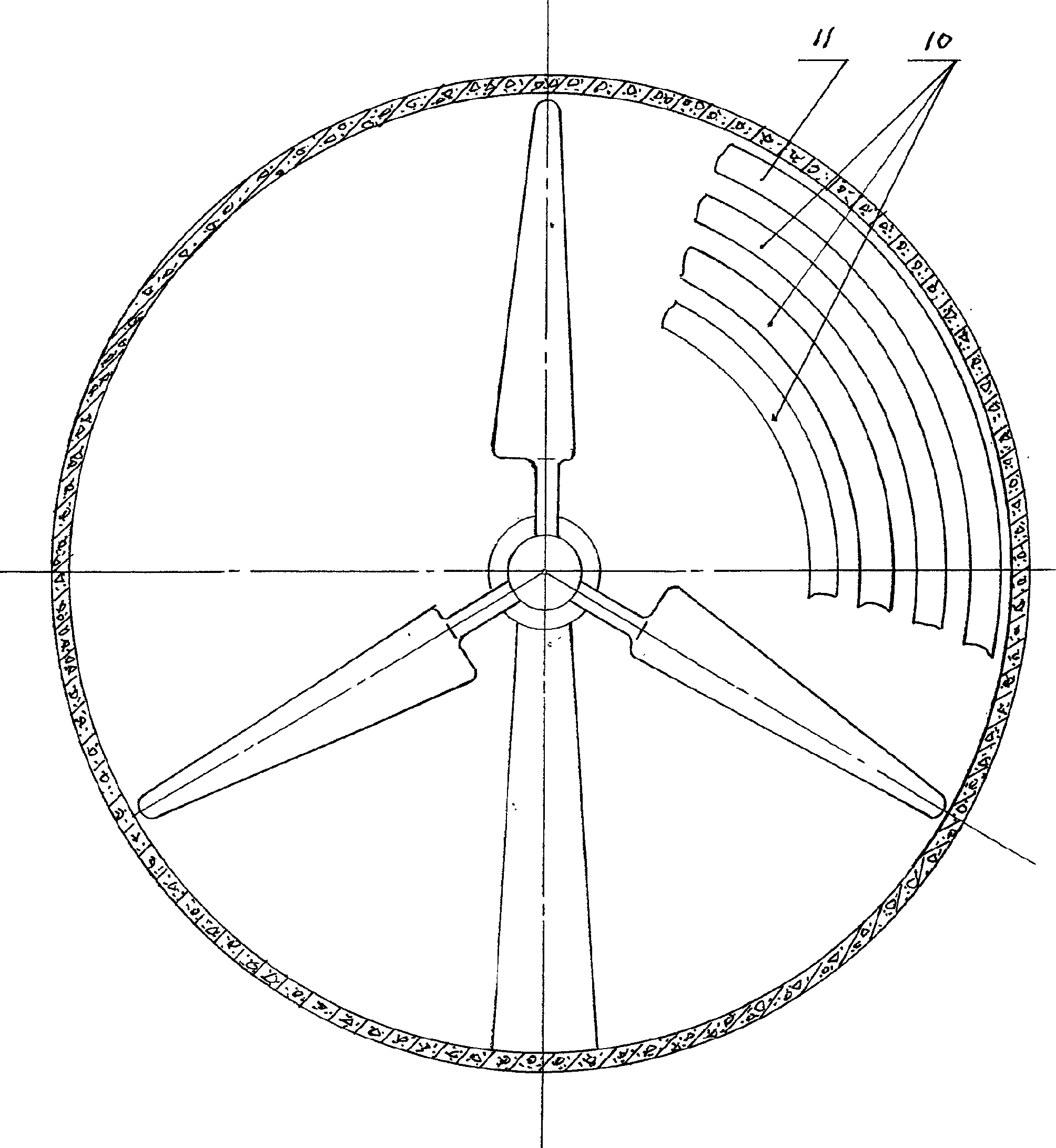 Adjustable natural wind field air cooling system