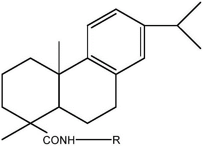 Rosin-based polyamine conductive epoxy hardener and preparation method and application thereof