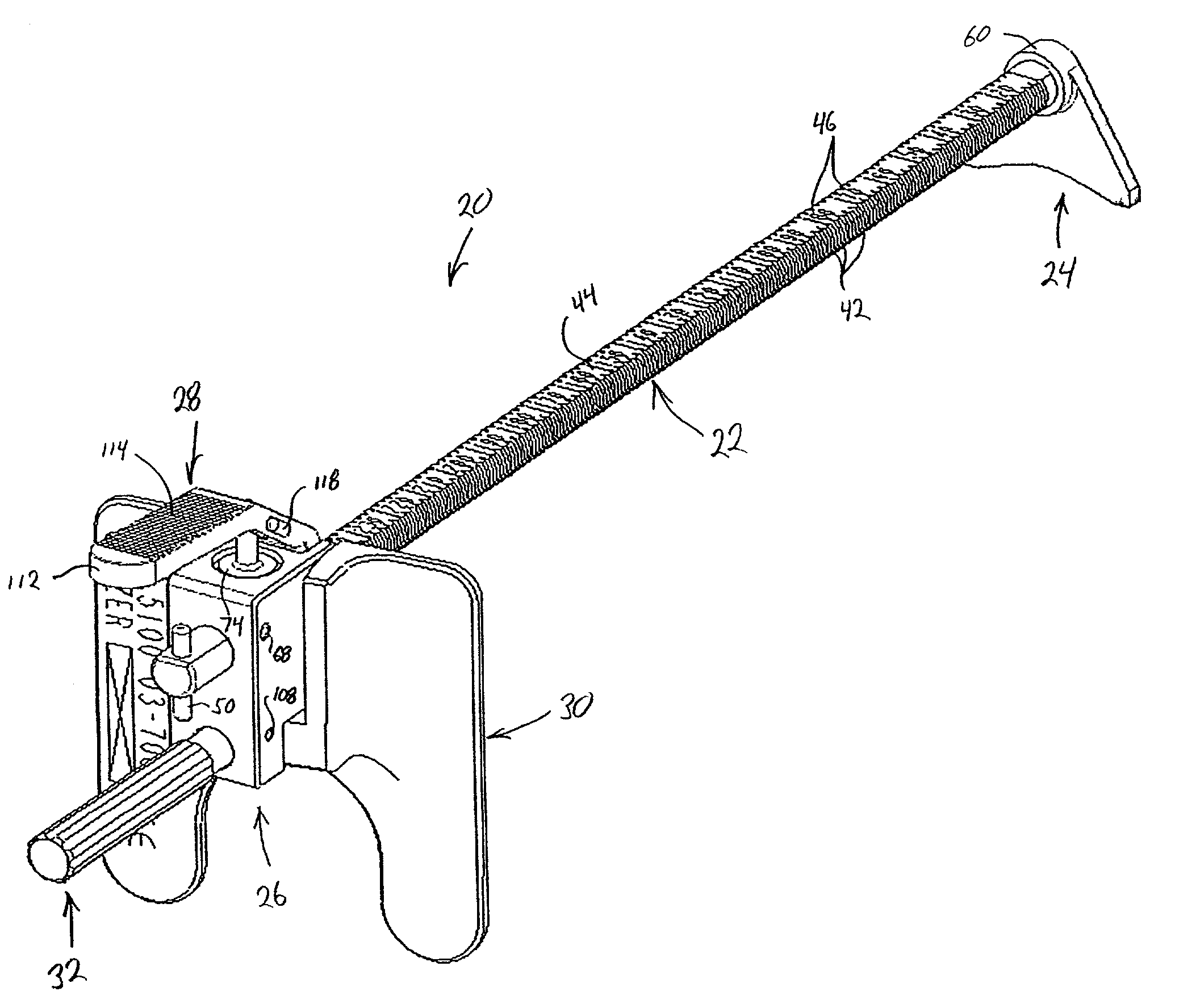 Measuring guide for use in orthopedic procedure