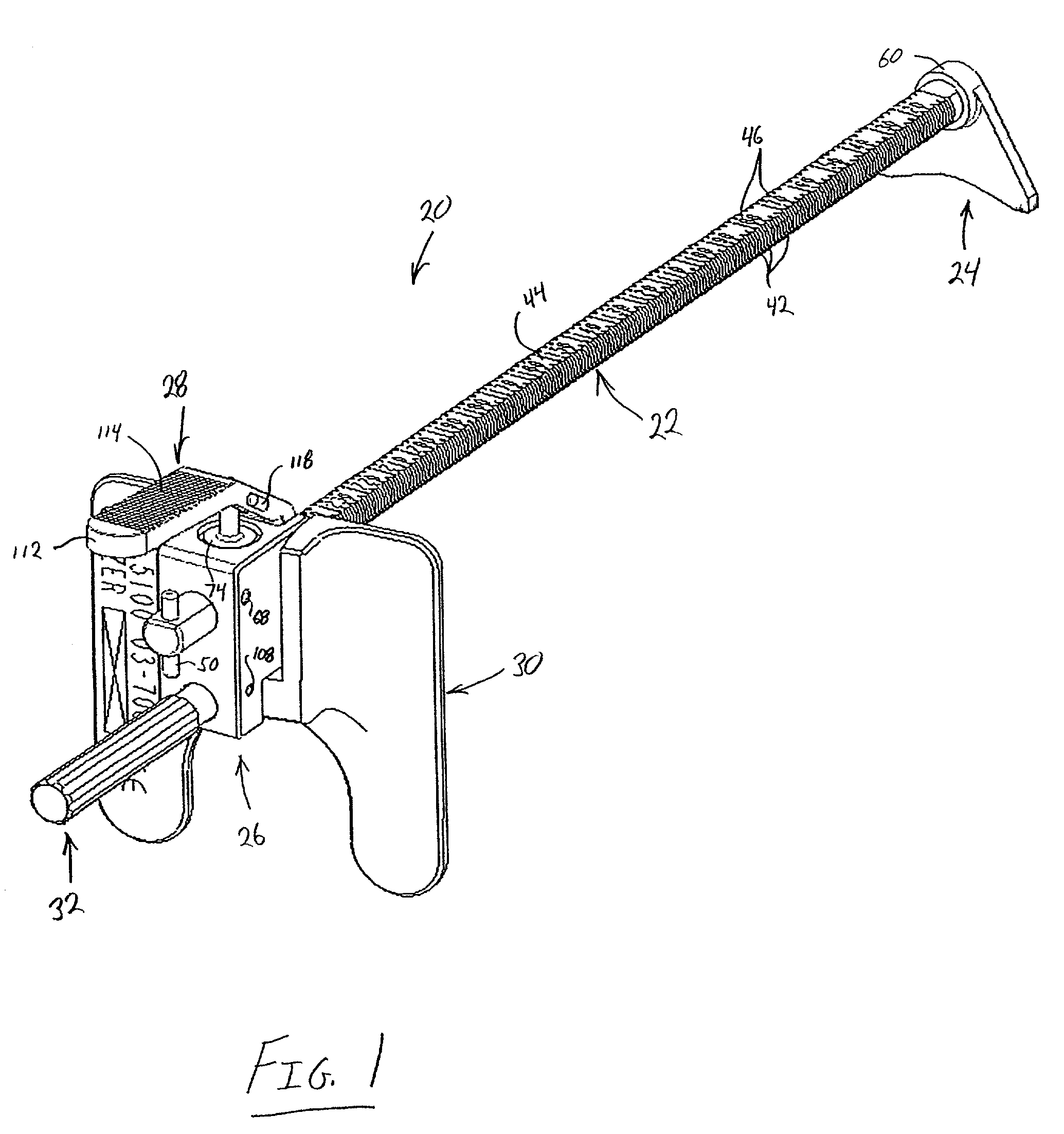 Measuring guide for use in orthopedic procedure