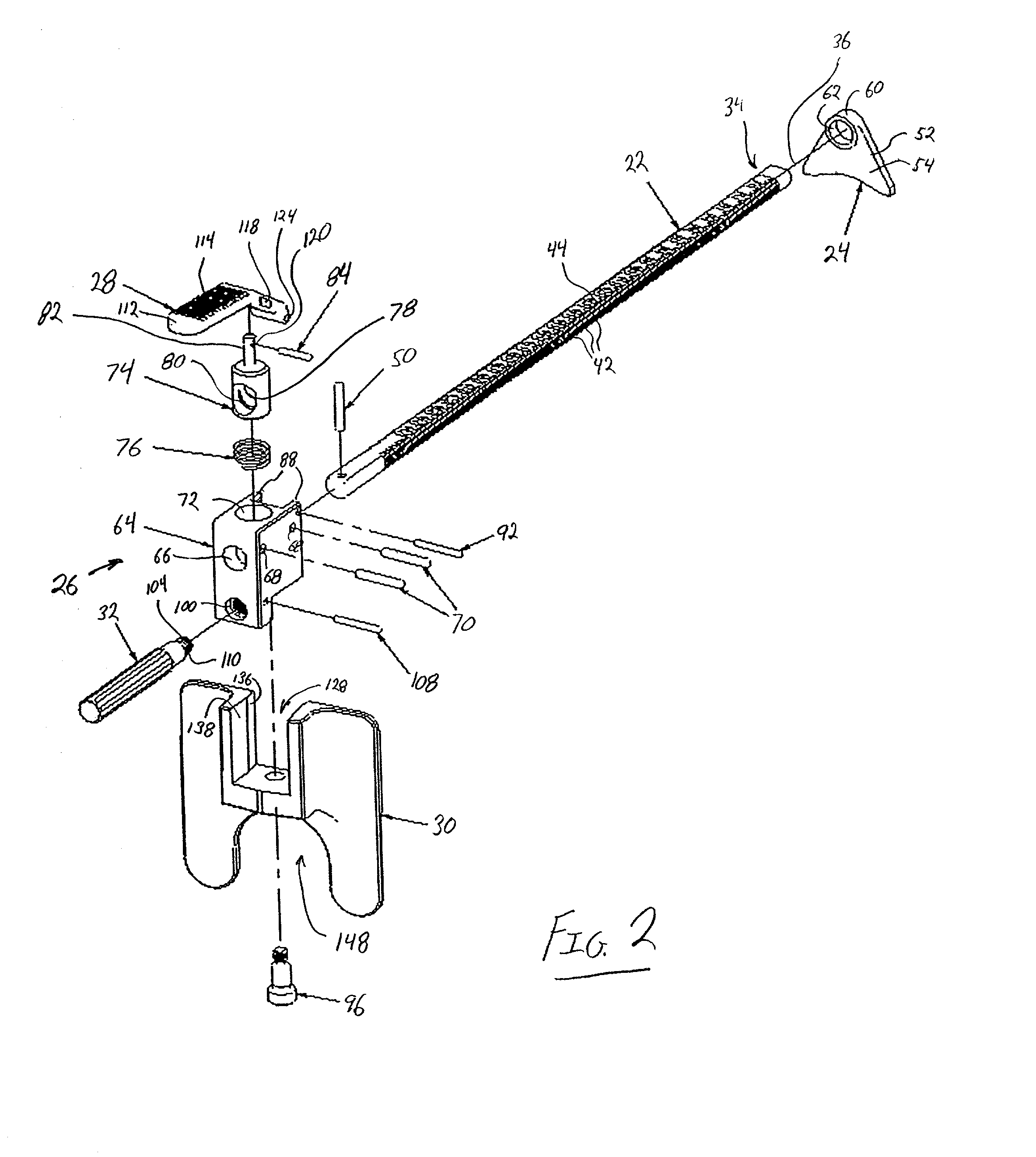 Measuring guide for use in orthopedic procedure