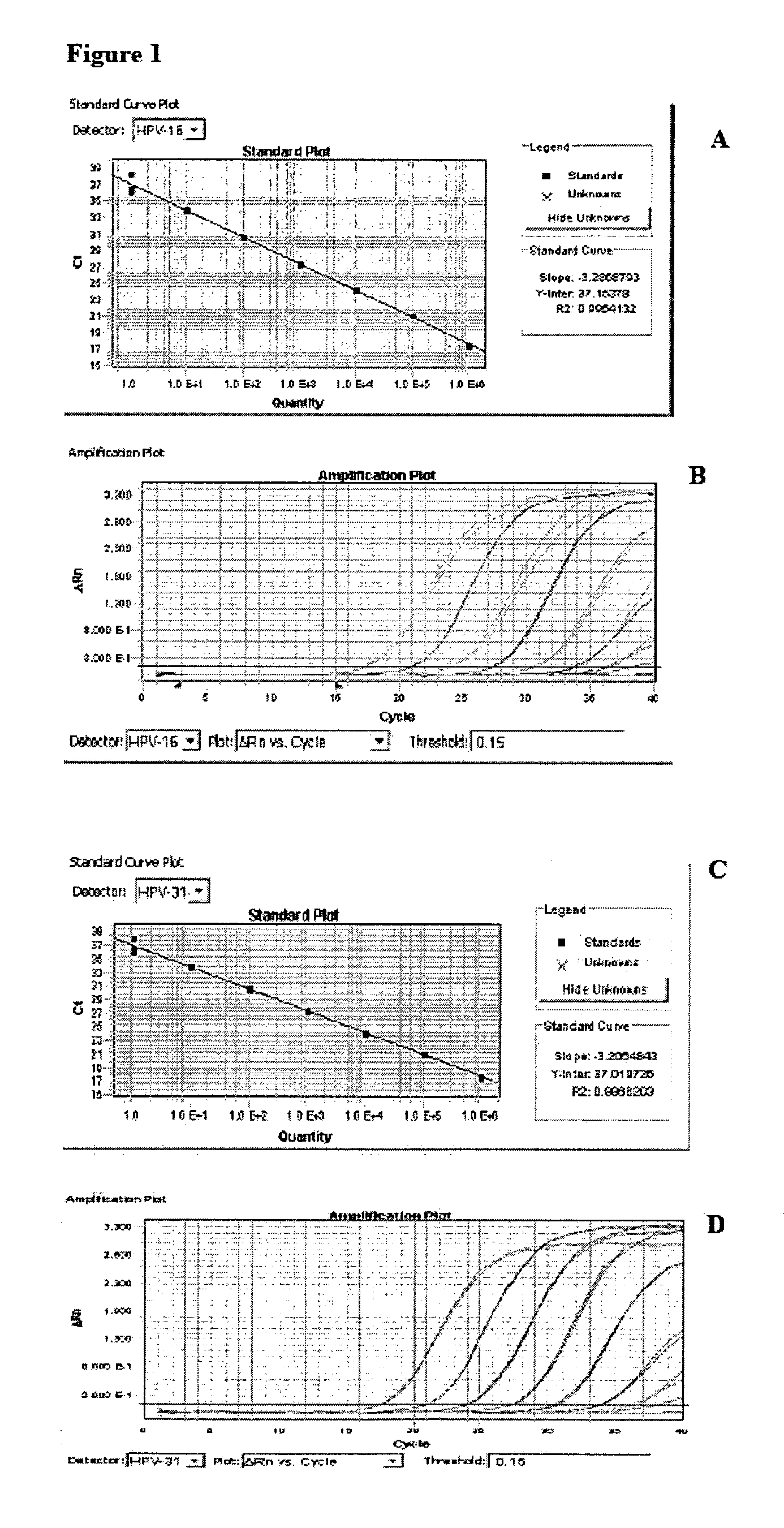 Identification and quantification of oncogenic HPV nucleic acids by means of real-time PCR assays