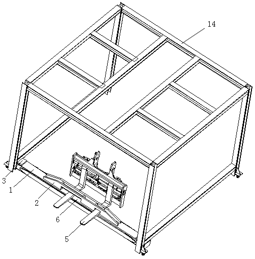 A forklift attachment for handling steel components