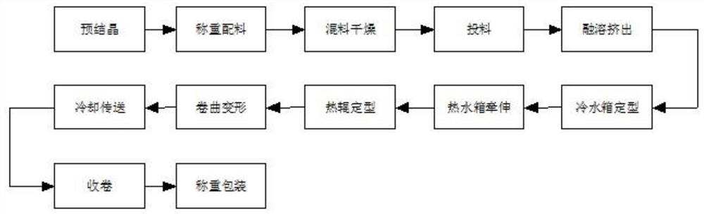 Process for the preparation and products of polyester-based rayon