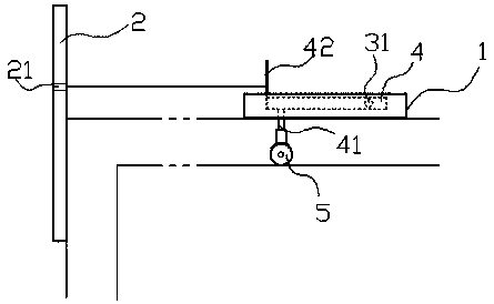 Indoor sliding door detector