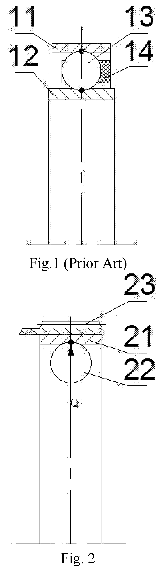 Multiple contact-point flexible bearing applicable to a harmonic drive