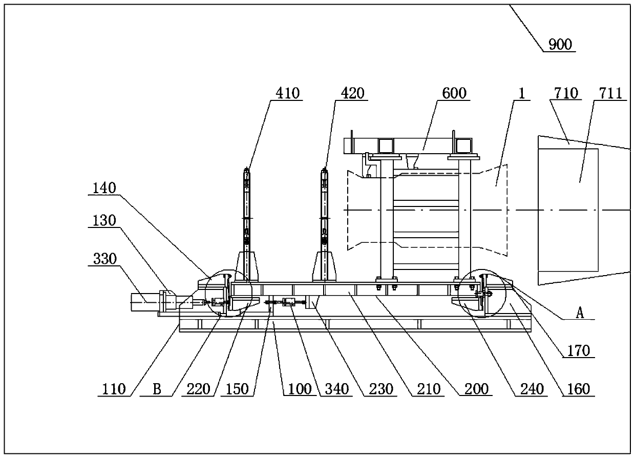 Supersonic engine test stand and test method thereof