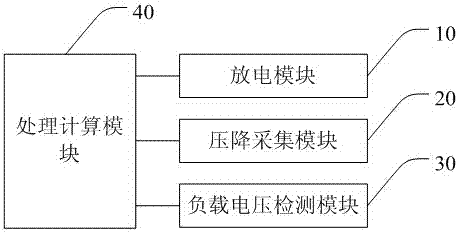 A lead storage battery internal resistance detection circuit