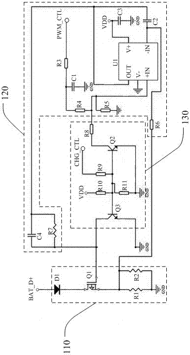 A lead storage battery internal resistance detection circuit