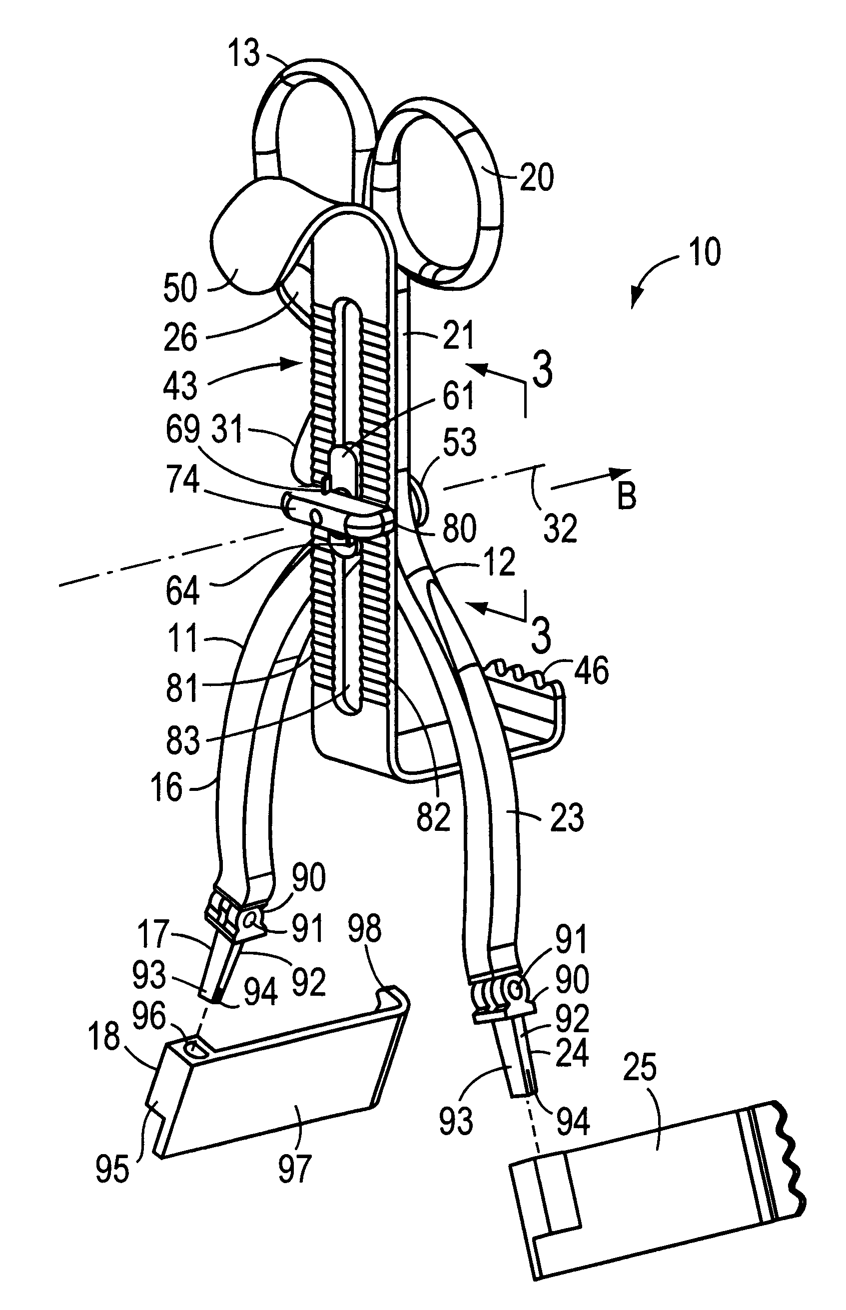 Tissue retractor adapted for the attachment of an auxiliary element