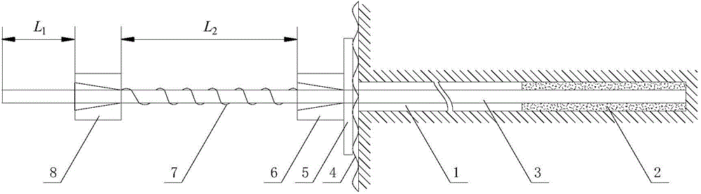 Simple micro-added resistance large-deformation anchorage device and method