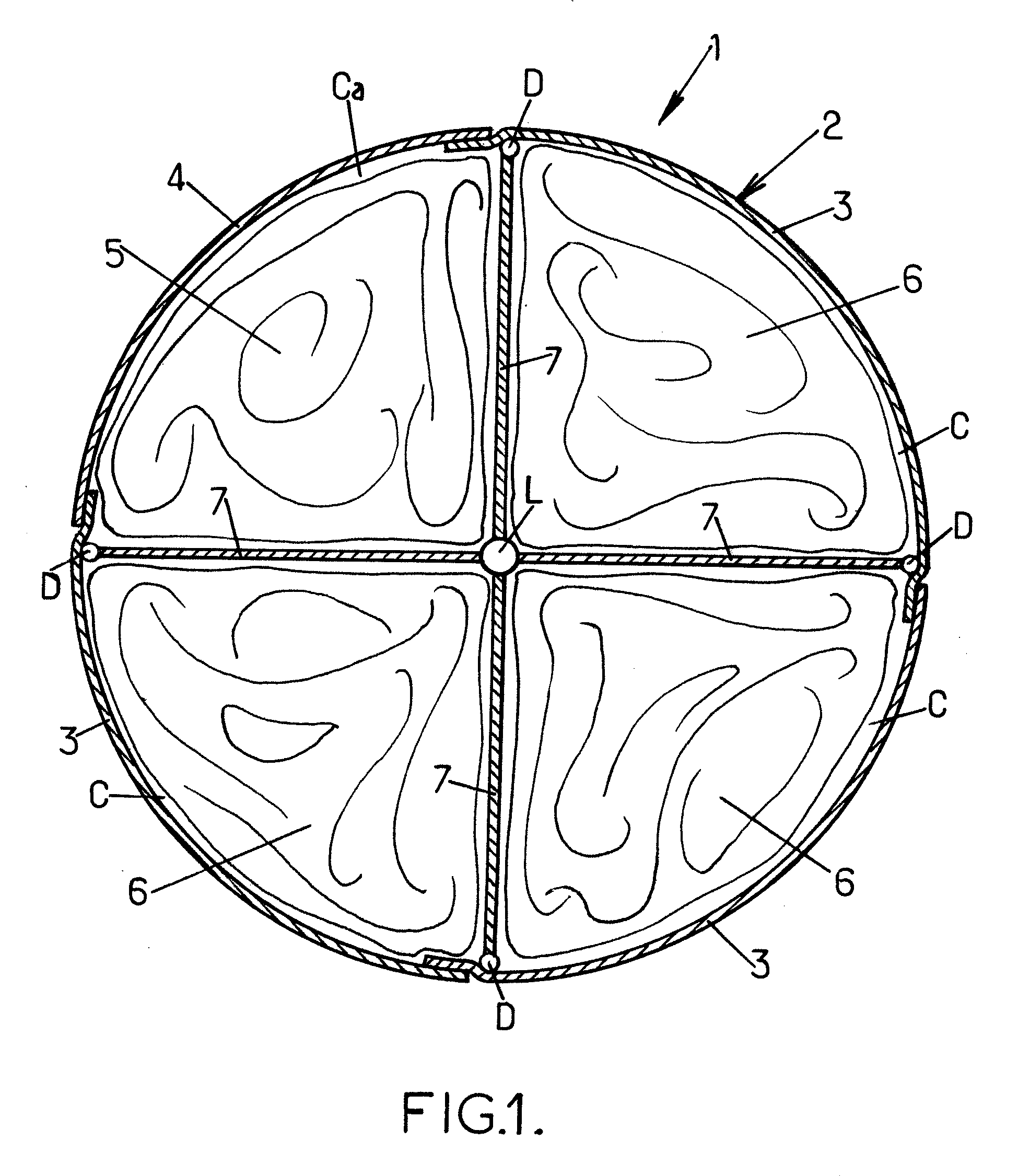 Sea survival device including several pneumatic liferafts