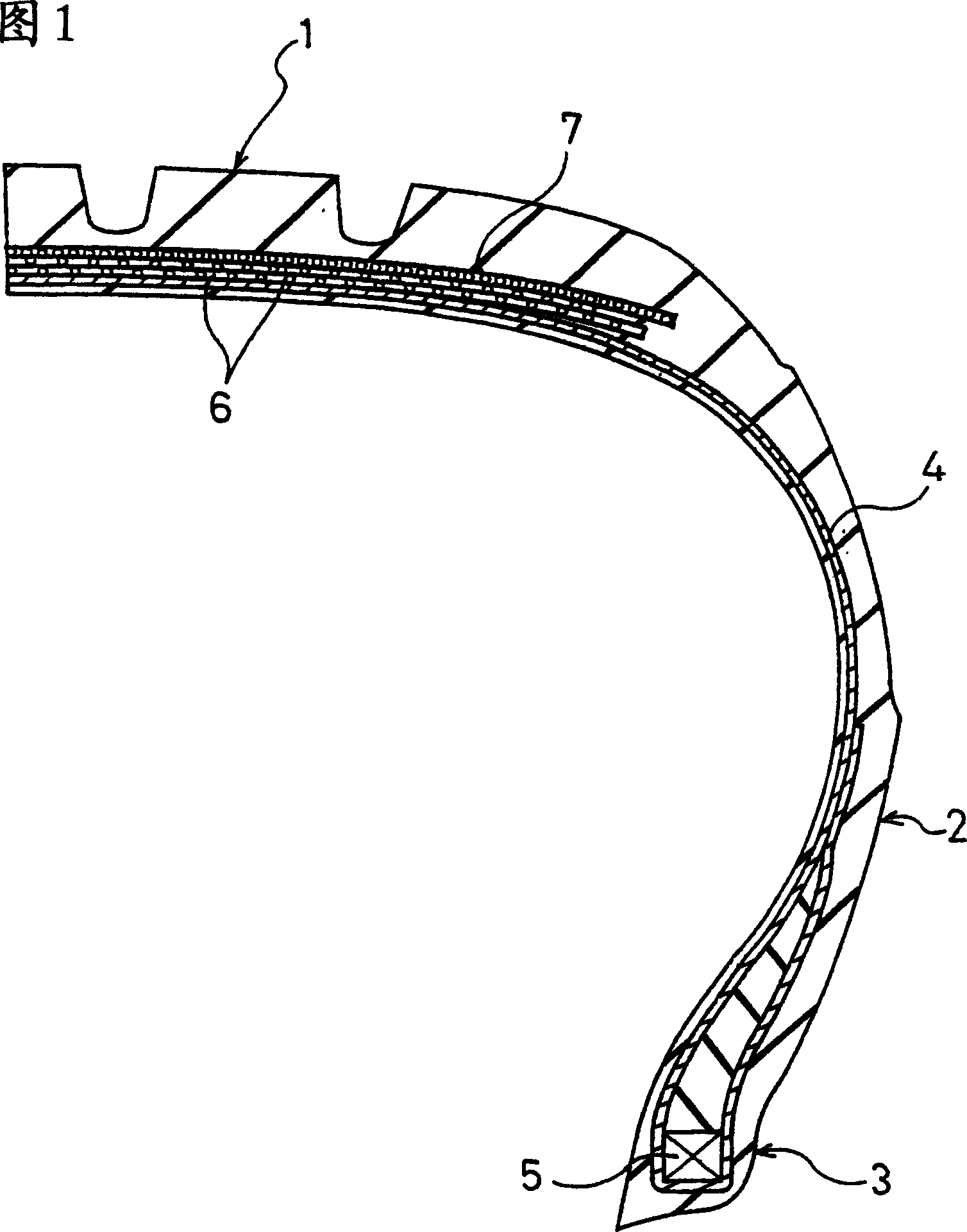 Pneumatic radial tire for passenger car