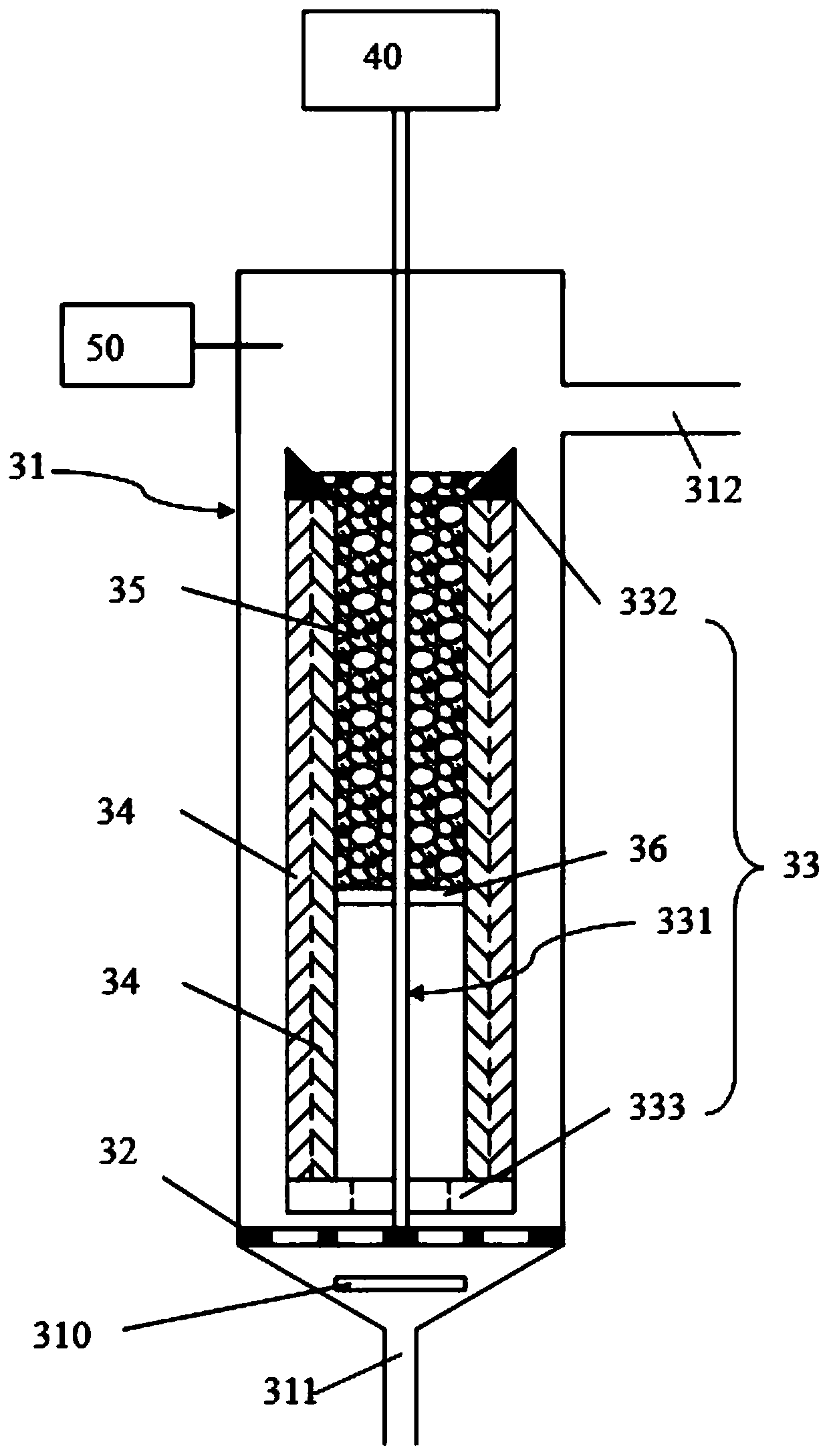 Sulfur filler-based composite denitrification reactor and denitrification treatment technology