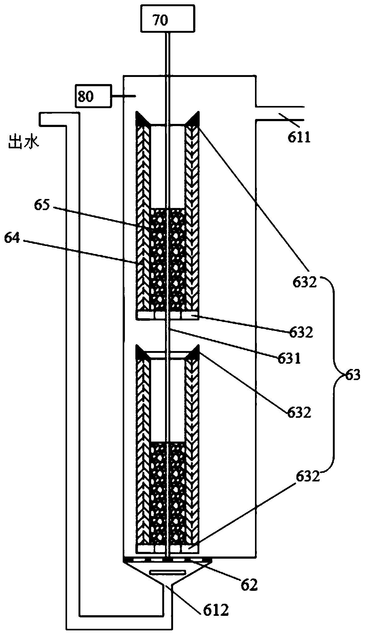 Sulfur filler-based composite denitrification reactor and denitrification treatment technology