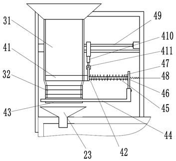 Quantitative fertilization device of vegetable planting water and fertilizer all-in-one machine