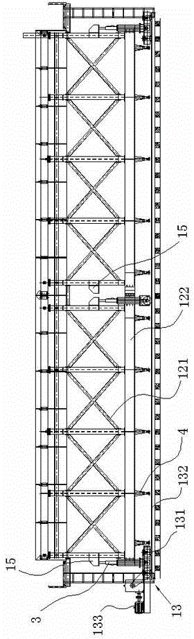 Floor slab concrete construction method applying floor slab trolley