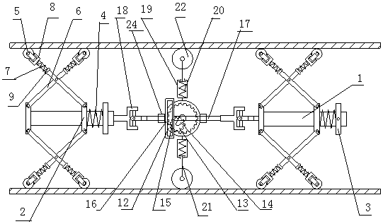 Peristaltic type pipeline robot