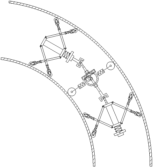 Peristaltic type pipeline robot