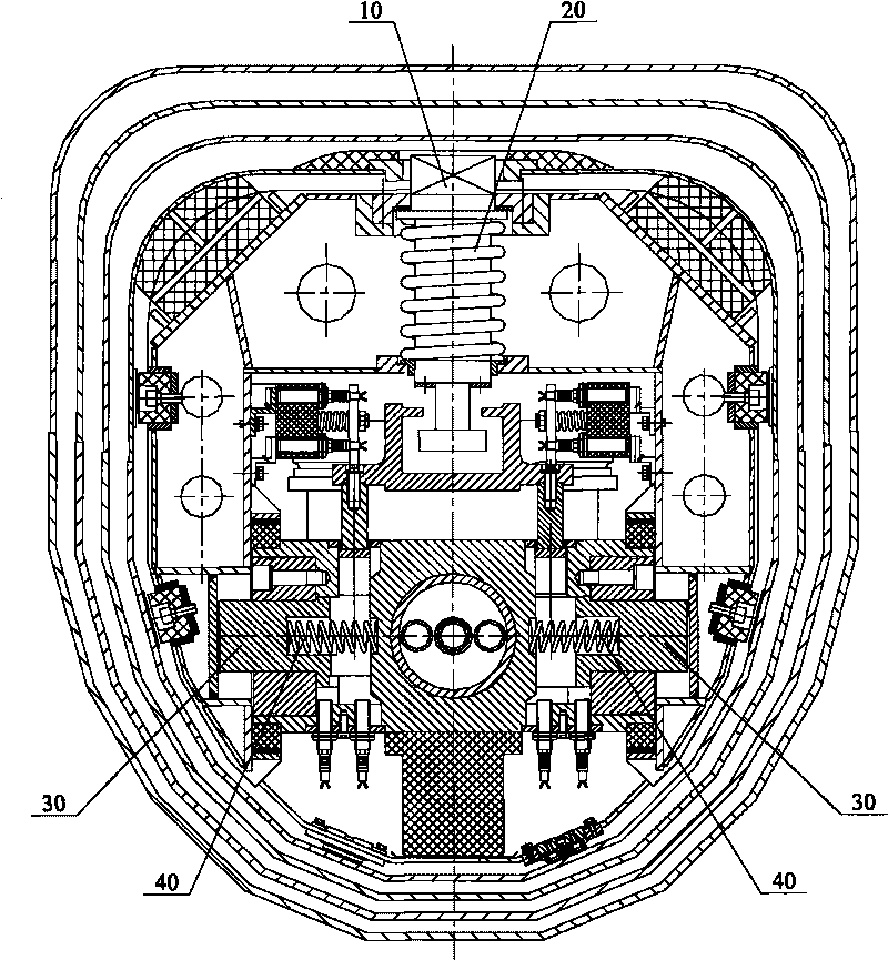 Control system of telescopic boom bolt mechanism