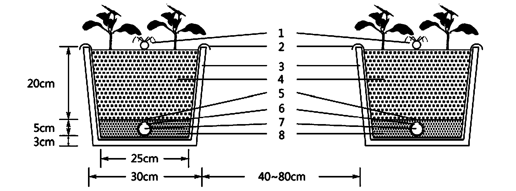 Soilless culture trough and application thereof