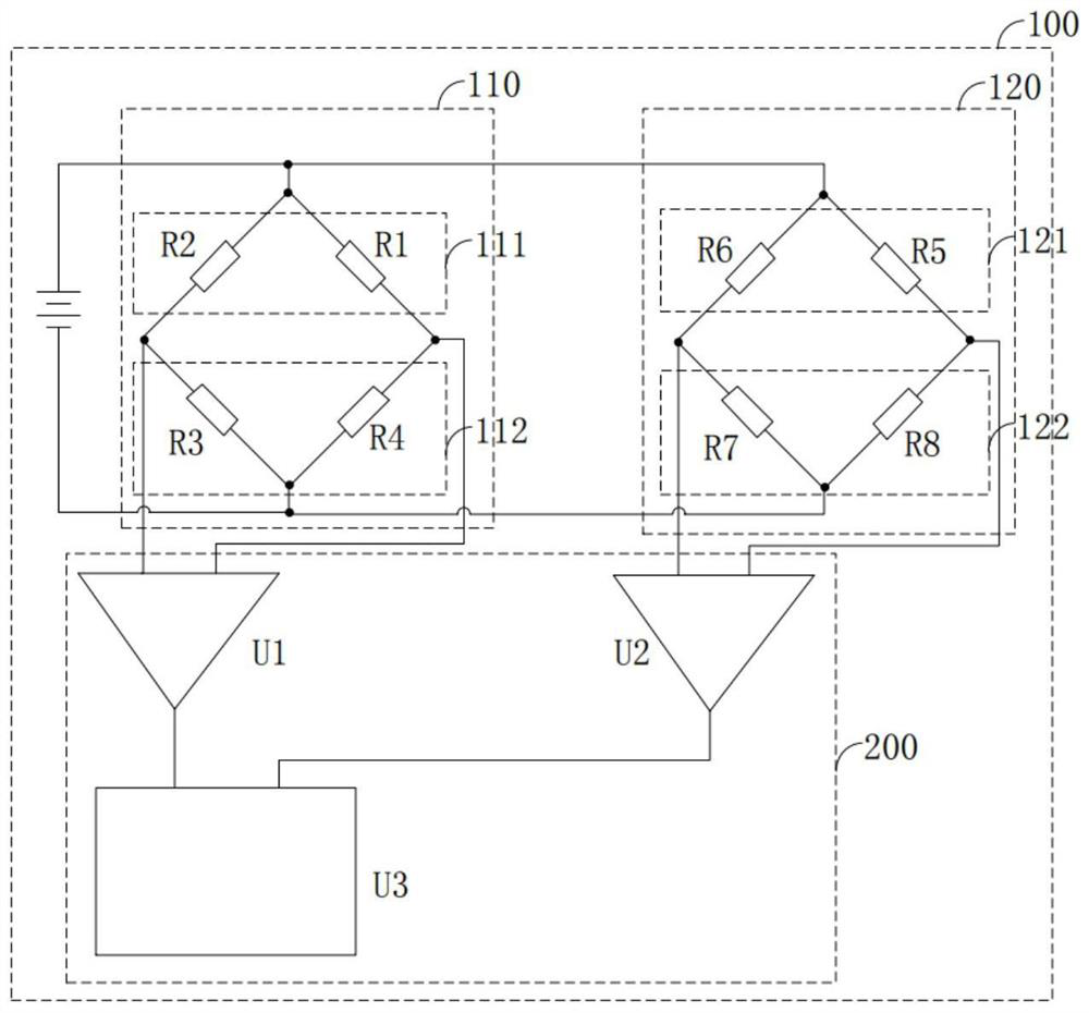 Torsion acquisition system and pedal type sensor