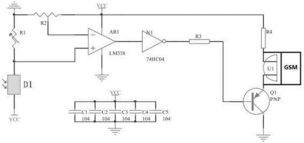 Intelligent electric spark detection alarm system based on PN junction chip and preparation method thereof