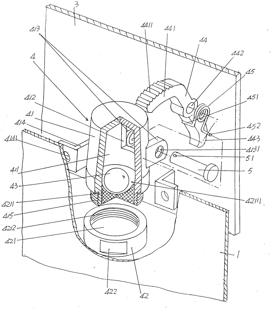 Door glass locking device