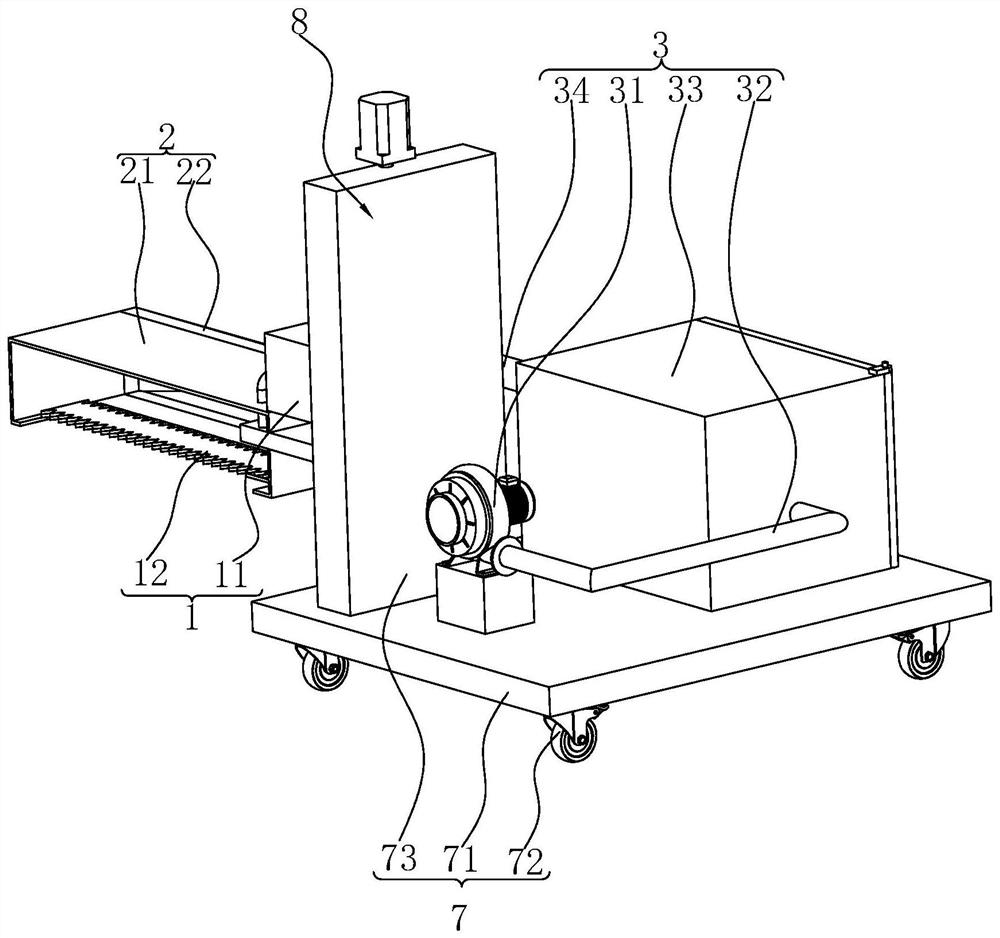 Green plant pruning and storing integrated equipment