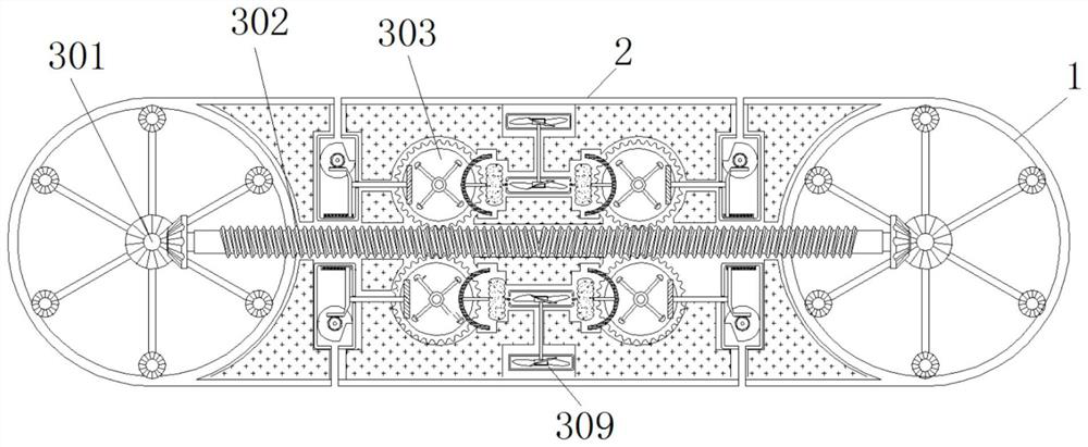 Cloth cleaning device capable of automatically cleaning away oil stains based on rotation of rotating wheels