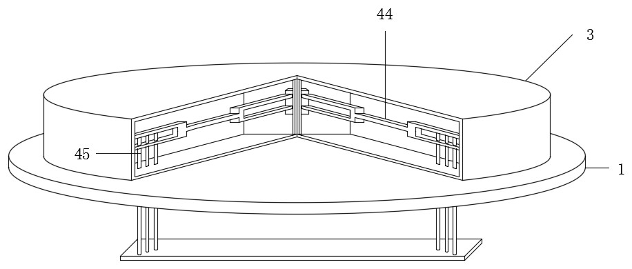 Expelling device for burrowing type small animal maintenance