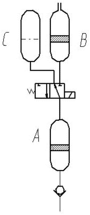 Two-position three-way electromagnetic reversing valve for deep-sea collection