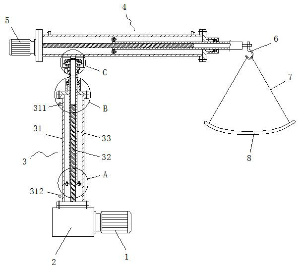 Freely movable hoisting manipulator