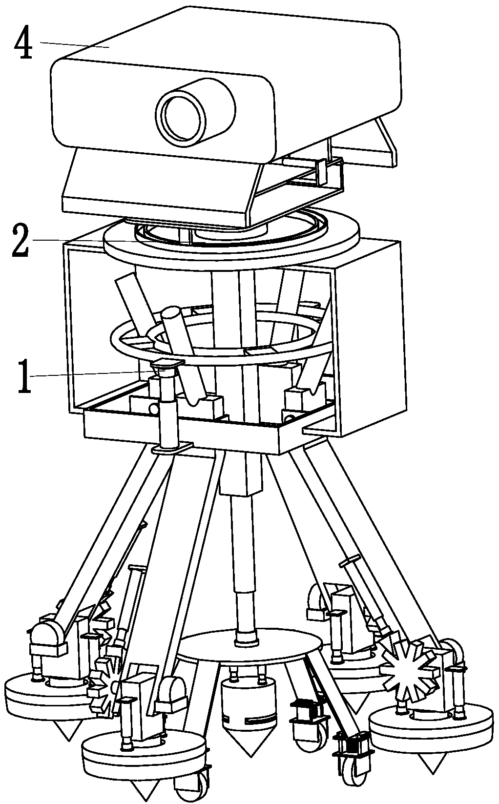 Outdoor projector and use method thereof